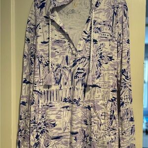 New Lilly Pulitzer Kylie cover up in lilac verben rock the dock. Size small.